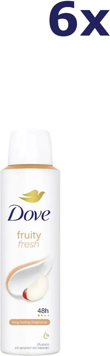 Dove Fruity Fresh Deodorant Spray 150ml - 6 Stuks