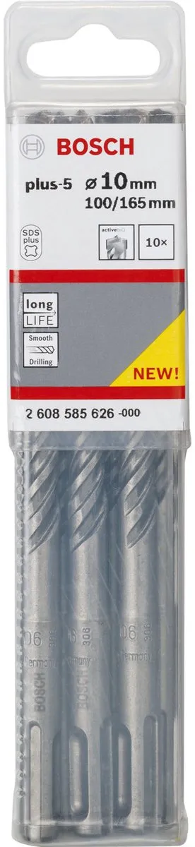 Bosch Hamerboor SDS-plus 10x100x165mm - 10 Stuks