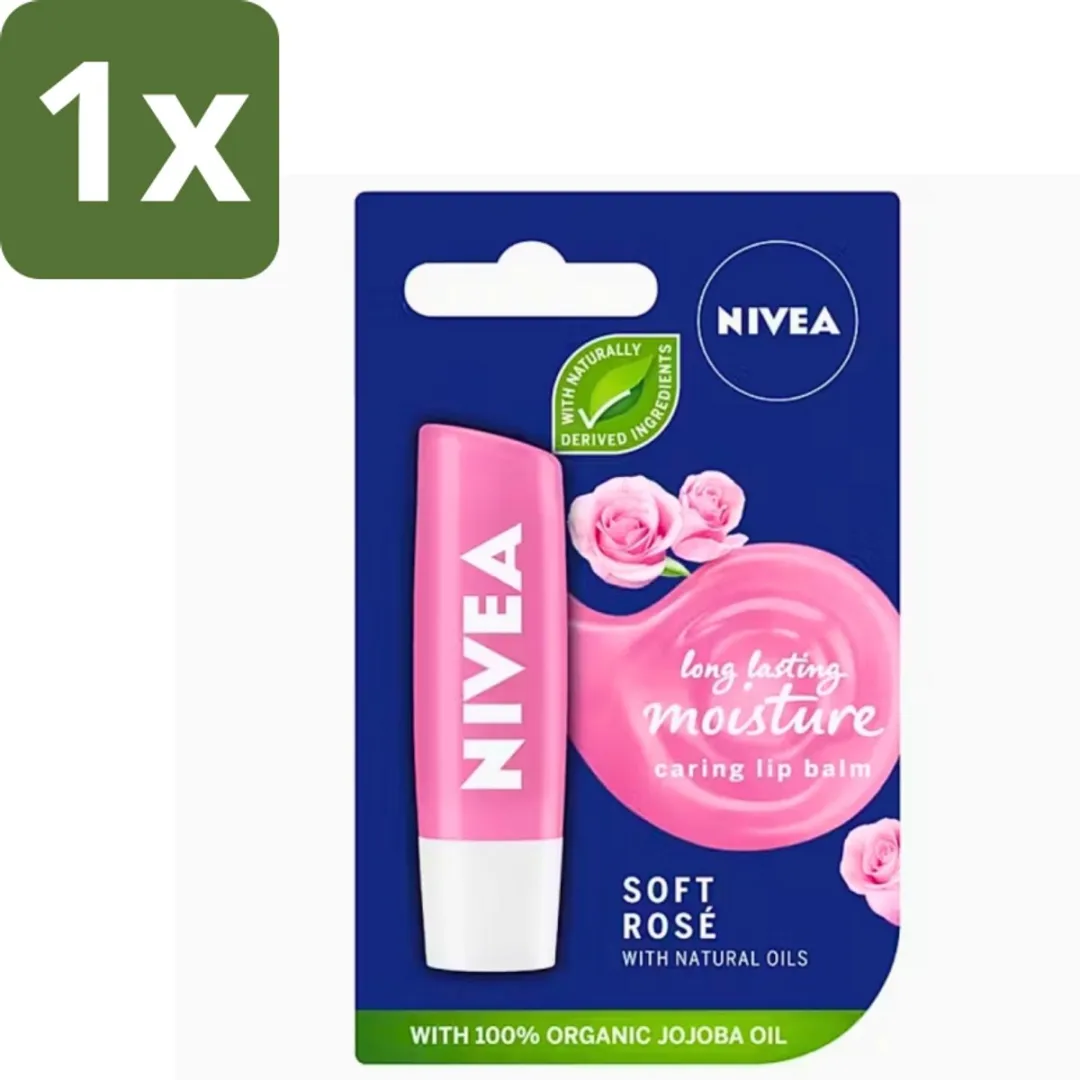 NIVEA Lippenbalsem Soft Rose 5,5g