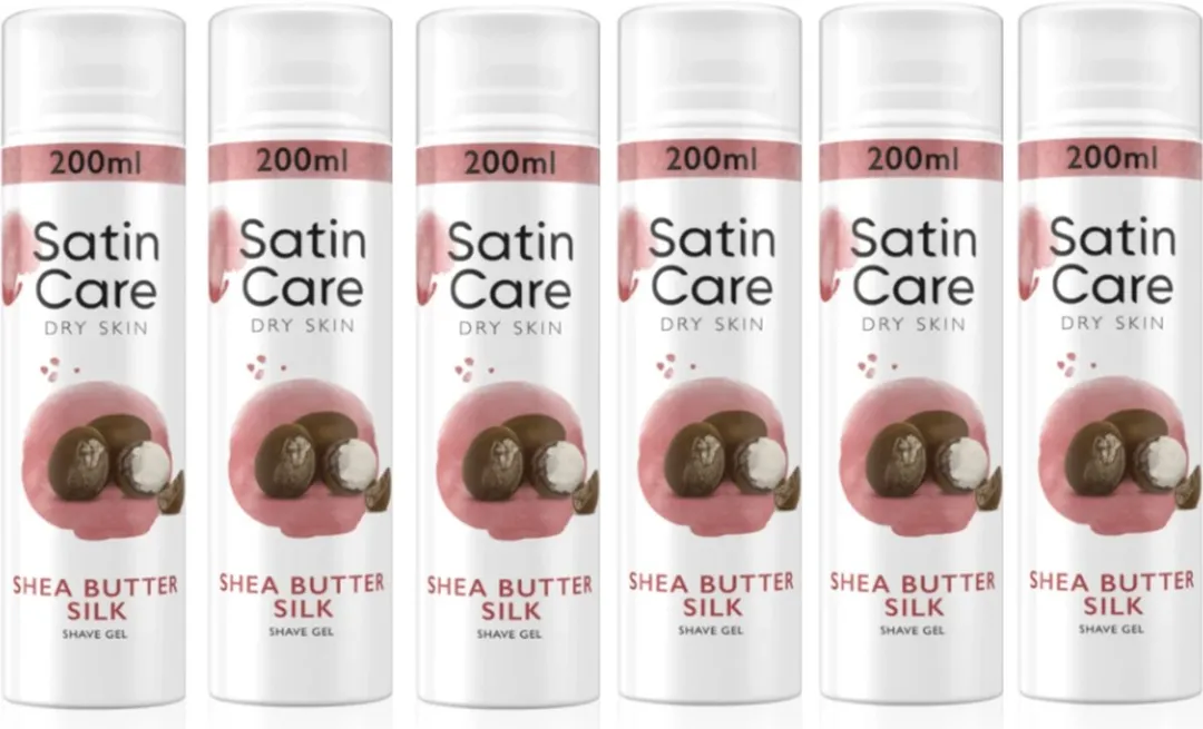 Gillette Satin Care Shea Butter Scheergel - 6x200ml