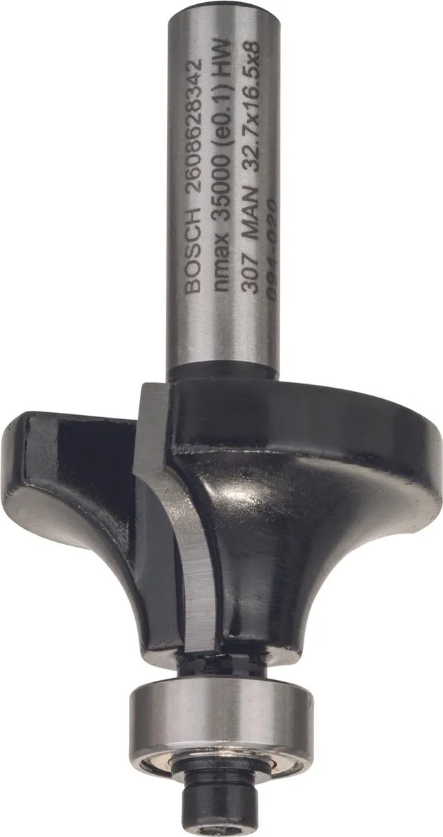 Bosch Afrondprofielfrees HM 10x17mm - 8mm - Hout