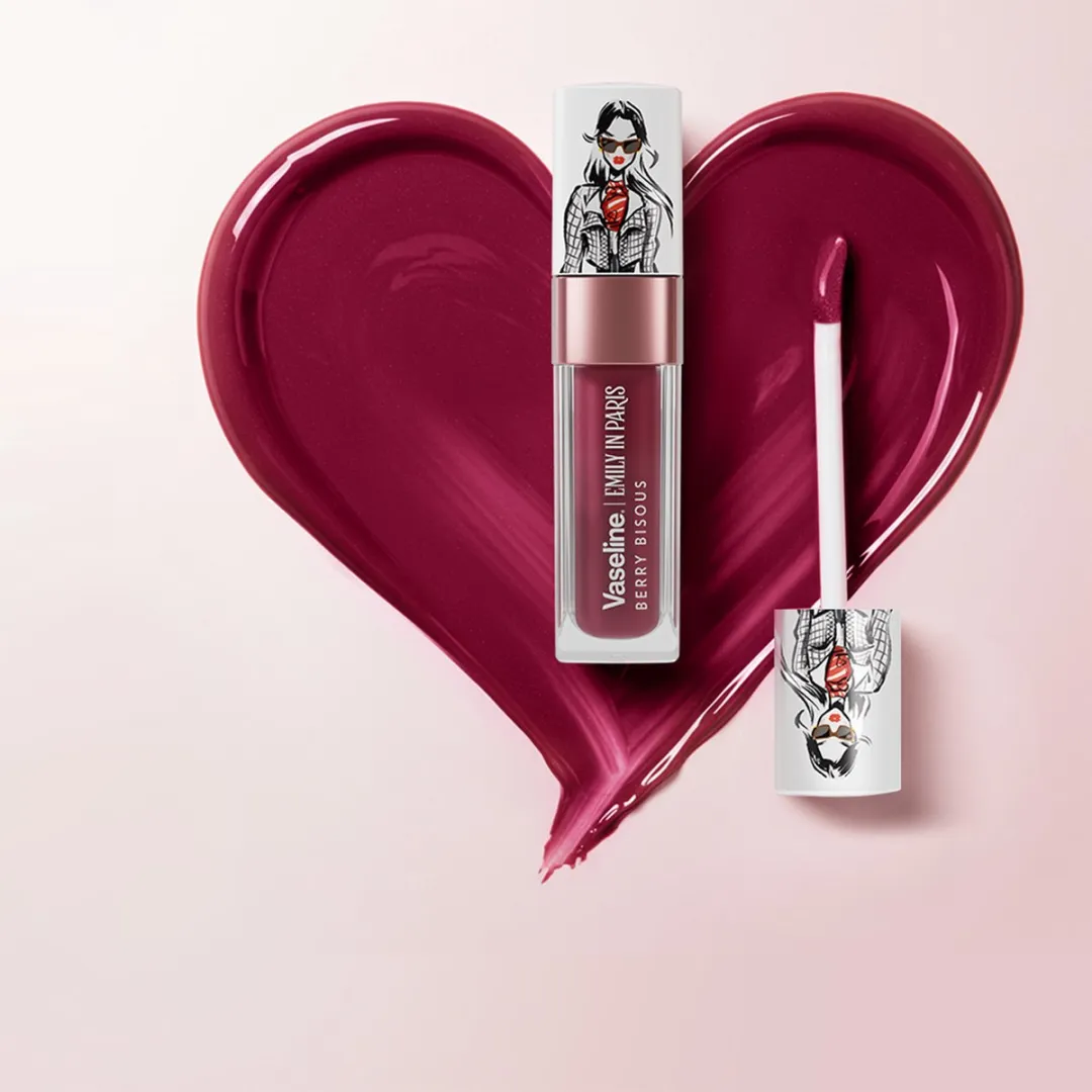 Vaseline x Emily in Paris Lip Oil Berry Bisous - 2x4g