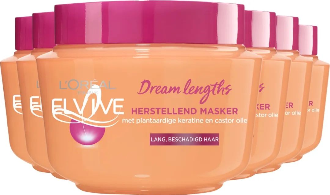 L'Oréal Paris Elvive Dream Lengths Haarmasker 6x300ml