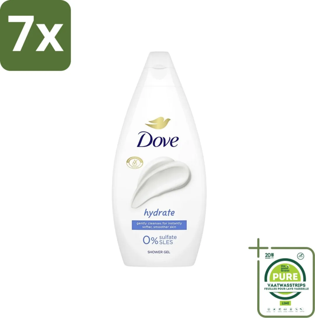 Dove Hydrate Douchegel Sulfaatvrij 250ml - 7 Stuks