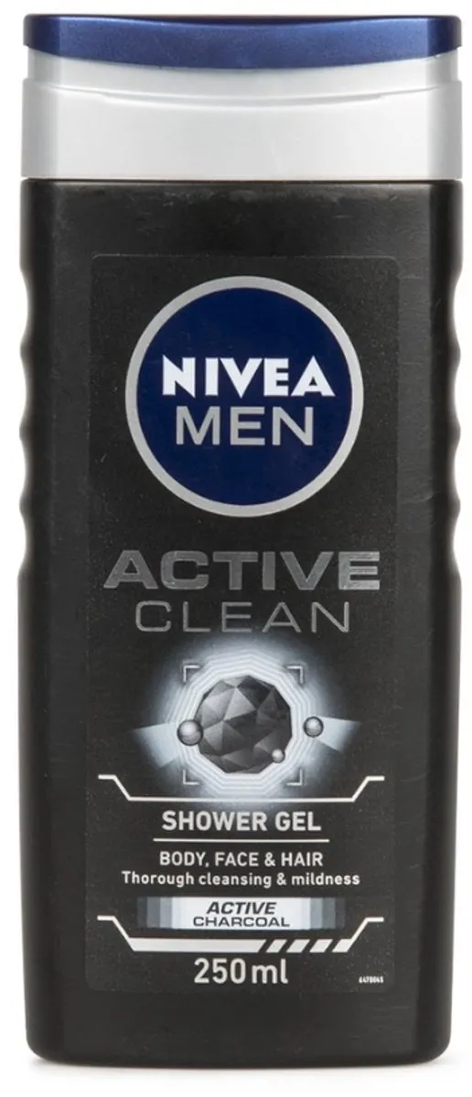 NIVEA Men Douchegel Active Clean 250ml - Actieve Houtskool