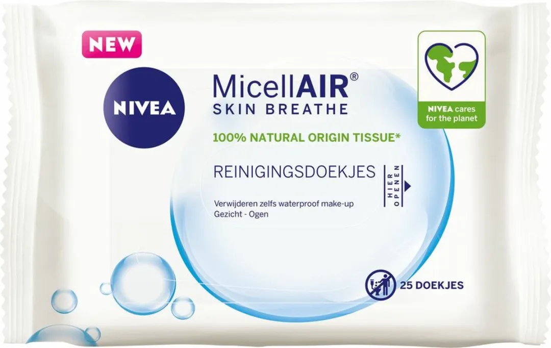 NIVEA Micellair Reinigingsdoekjes 3x25 Stuks
