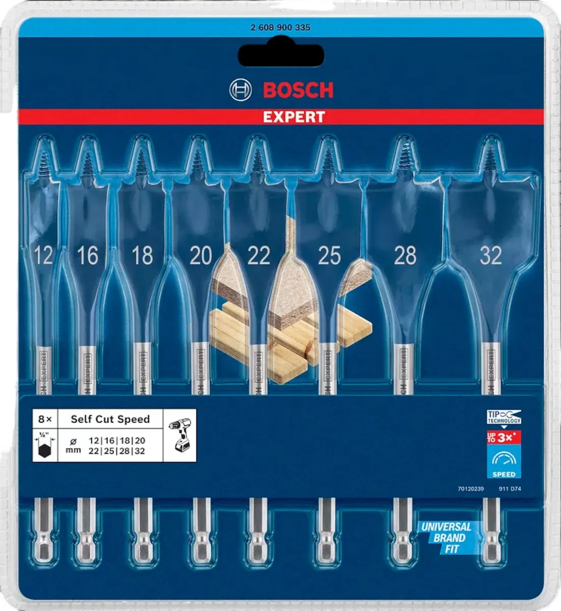 Bosch Expert Self Cut Speed Houtborenset 8-delig