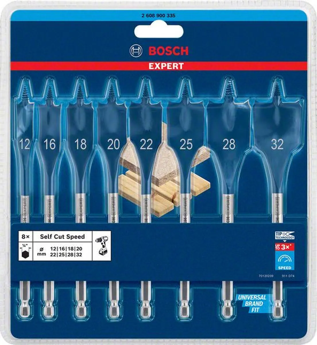 Bosch Expert Self Cut Speed Houtborenset 8-delig