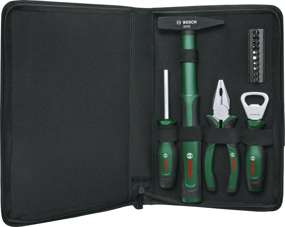 Bosch Easy Starter Handgereedschapset 14-delig - Groen