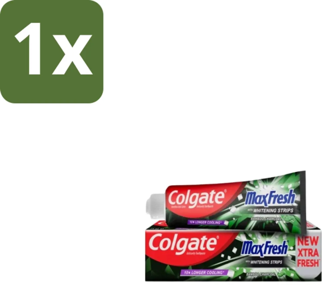Colgate – Tandpasta – MaxFresh Whitening Bamboo Charcoal – 100 ml - 1 stuk