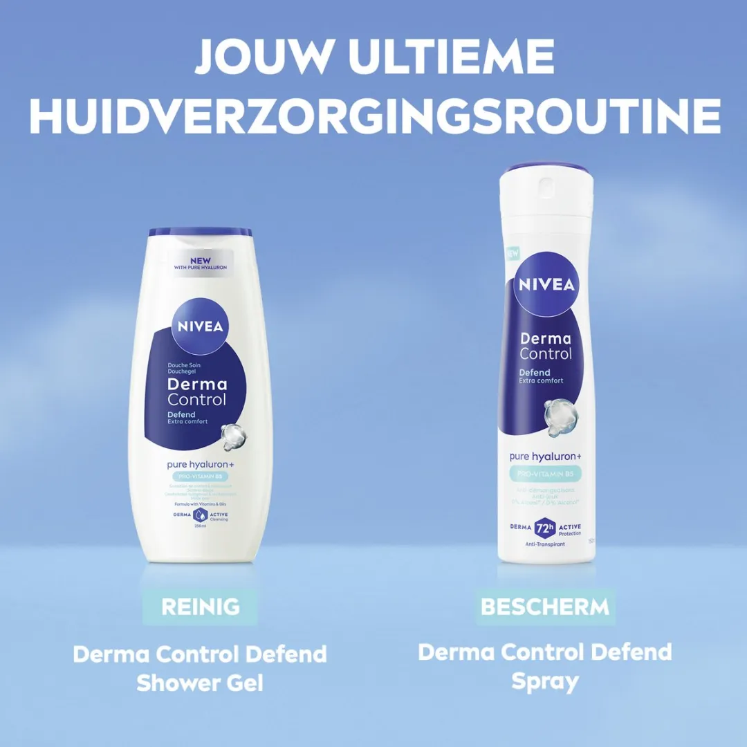 NIVEA Derma Control Defend Anti-transpirant Spray 150ml - 20 Stuks - afbeelding 6 van 6