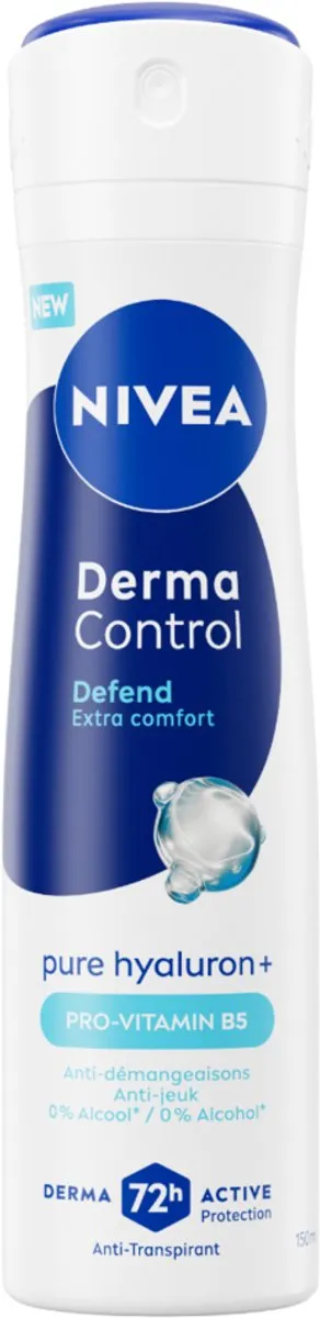 NIVEA Derma Control Defend Anti-transpirant Spray 150ml - 20 Stuks