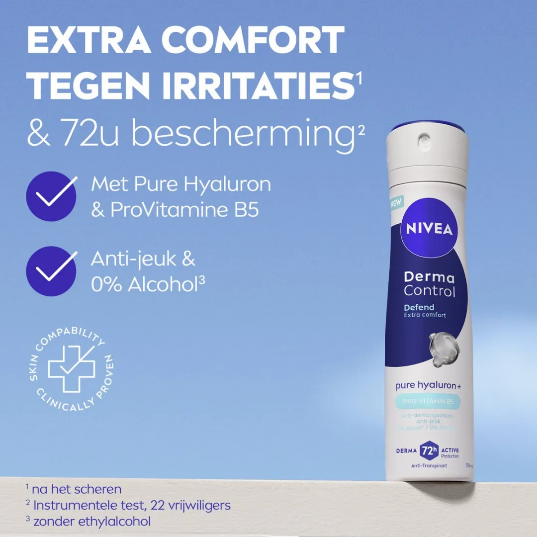 NIVEA Derma Control Defend Anti-transpirant Spray 150ml - 20 Stuks