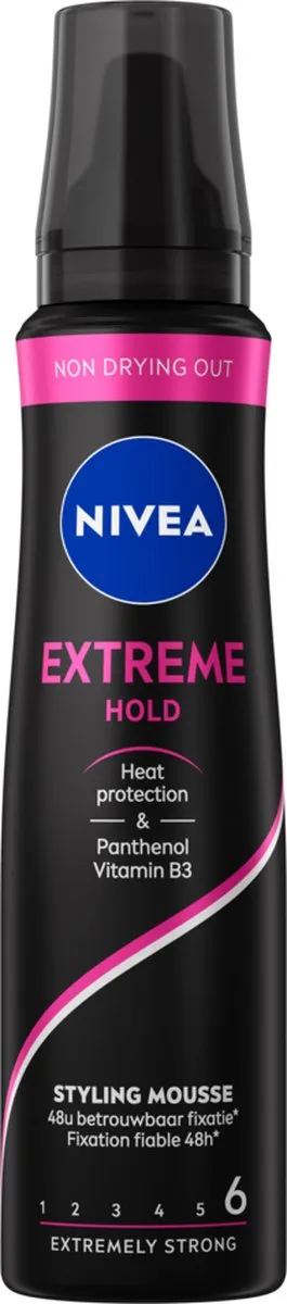 NIVEA Extreme Hold Haarmousse 6x150ml - 900ml - afbeelding 6 van 6