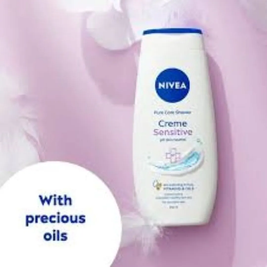 NIVEA Crème Sensitive Douchegel 750ml - 3 Stuks