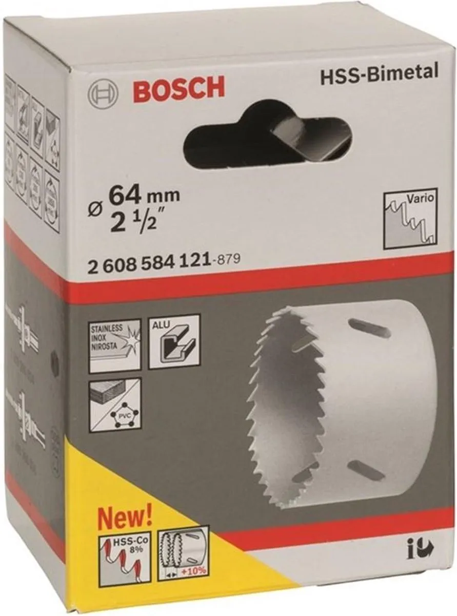 Bosch HSS-BIM Gatzaag 64mm - Hout