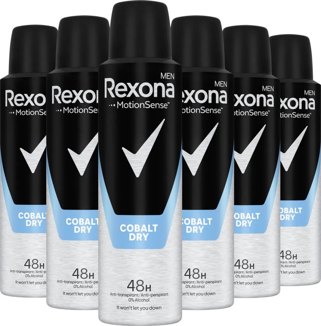 Rexona Men Cobalt Dry Anti-Transpirant Spray - 6x150ml