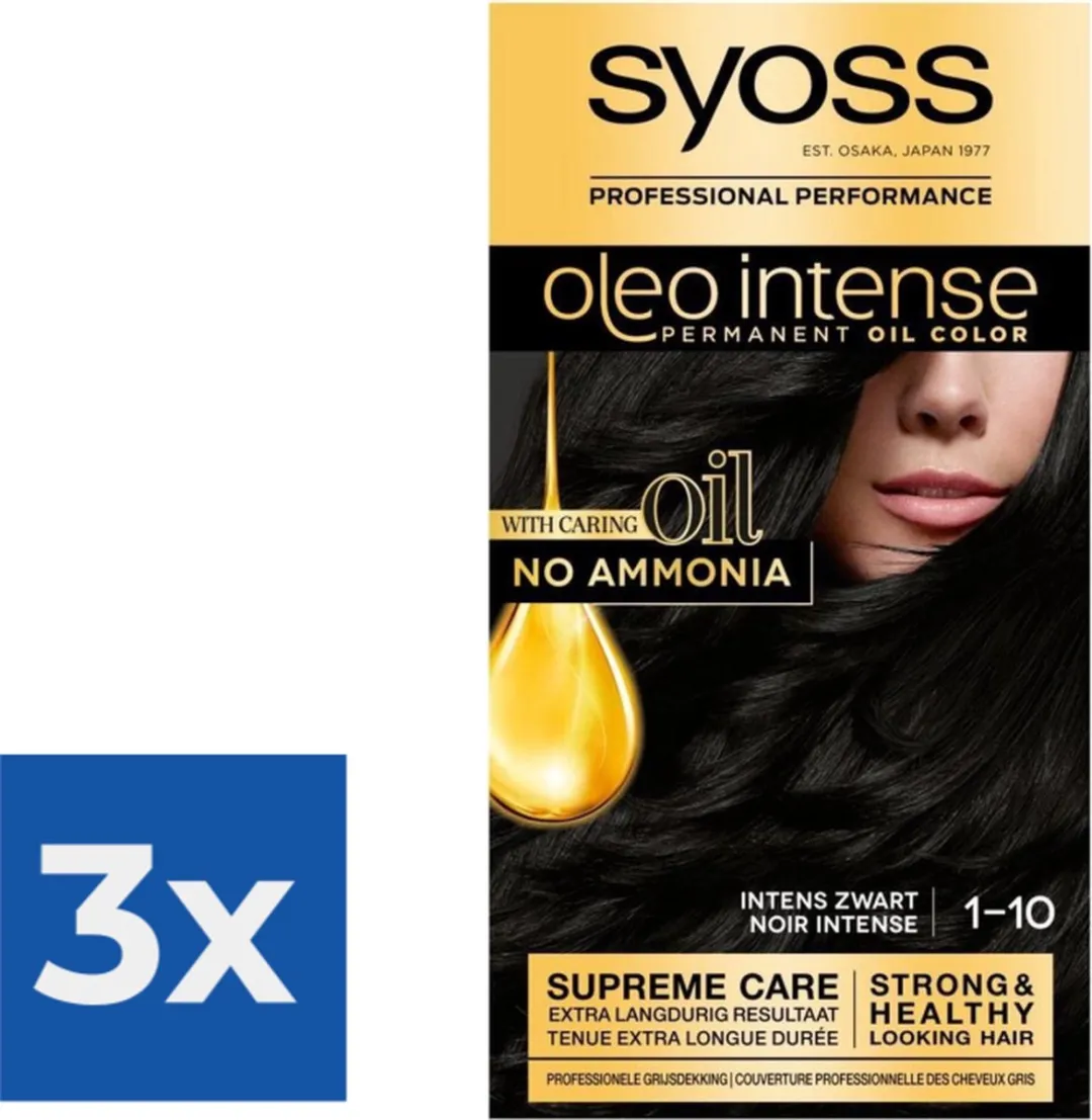SYOSS Oleo Intense Haarverf 1-10 Intens Zwart