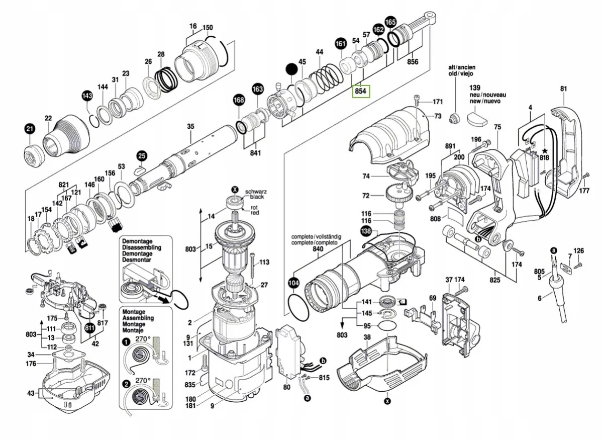 Bosch GSH 5 CE Lagerbus 1.617.000.707 - Grijs/Zwart - afbeelding 2 van 3