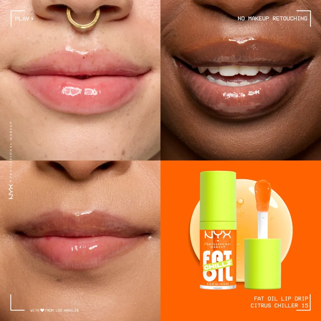 NYX Professional Makeup Fat Oil Chillz Lipgloss Citrus Chiller - 4.8ml
