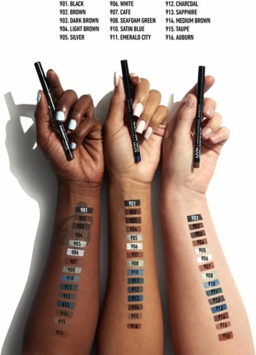 NYX Slim Eye Pencil Zwart 1g