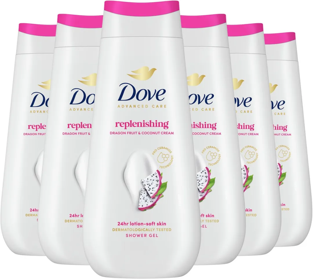 Dove Advanced Care Douchegel Dragon Fruit & Coconut Cream - 6x225ml
