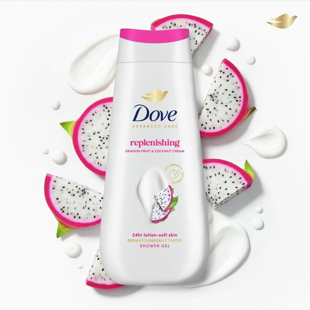 Dove Advanced Care Douchegel Dragon Fruit & Coconut Cream - 6x225ml