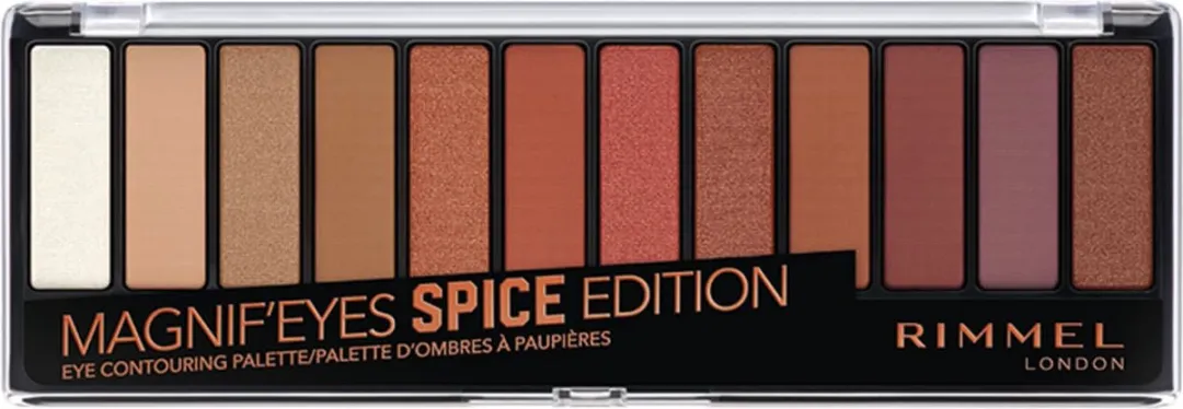 Rimmel London Magnif'Eyes Oogschaduw Palette 005 Spice Edition - 12 Kleuren