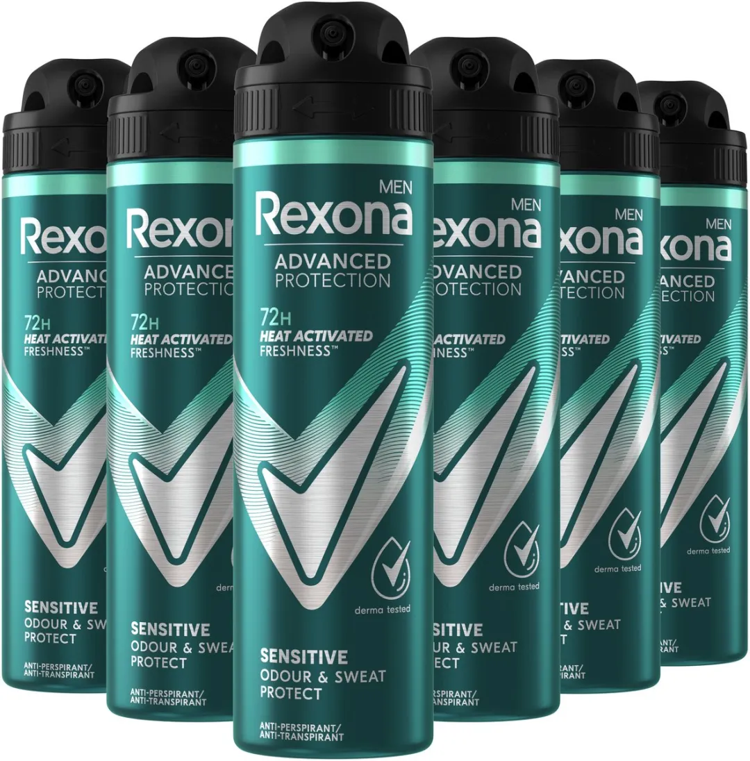 Rexona Men Advanced Protection Sensitive Deo Spray - 6x150ml