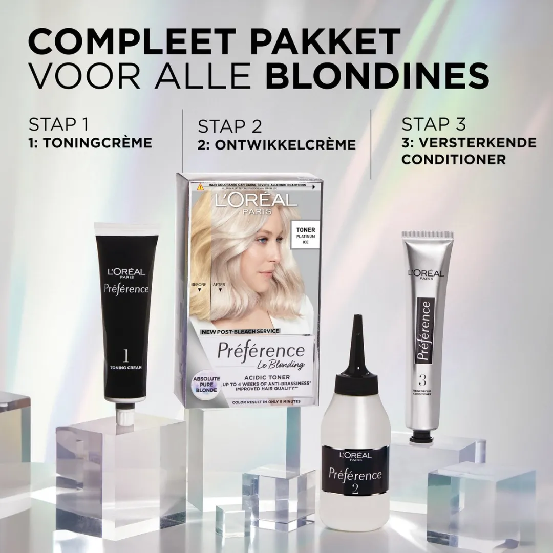 L'Oréal Paris Préférence Le Blonding 02 Pearly Boost - 100ml - afbeelding 6 van 6