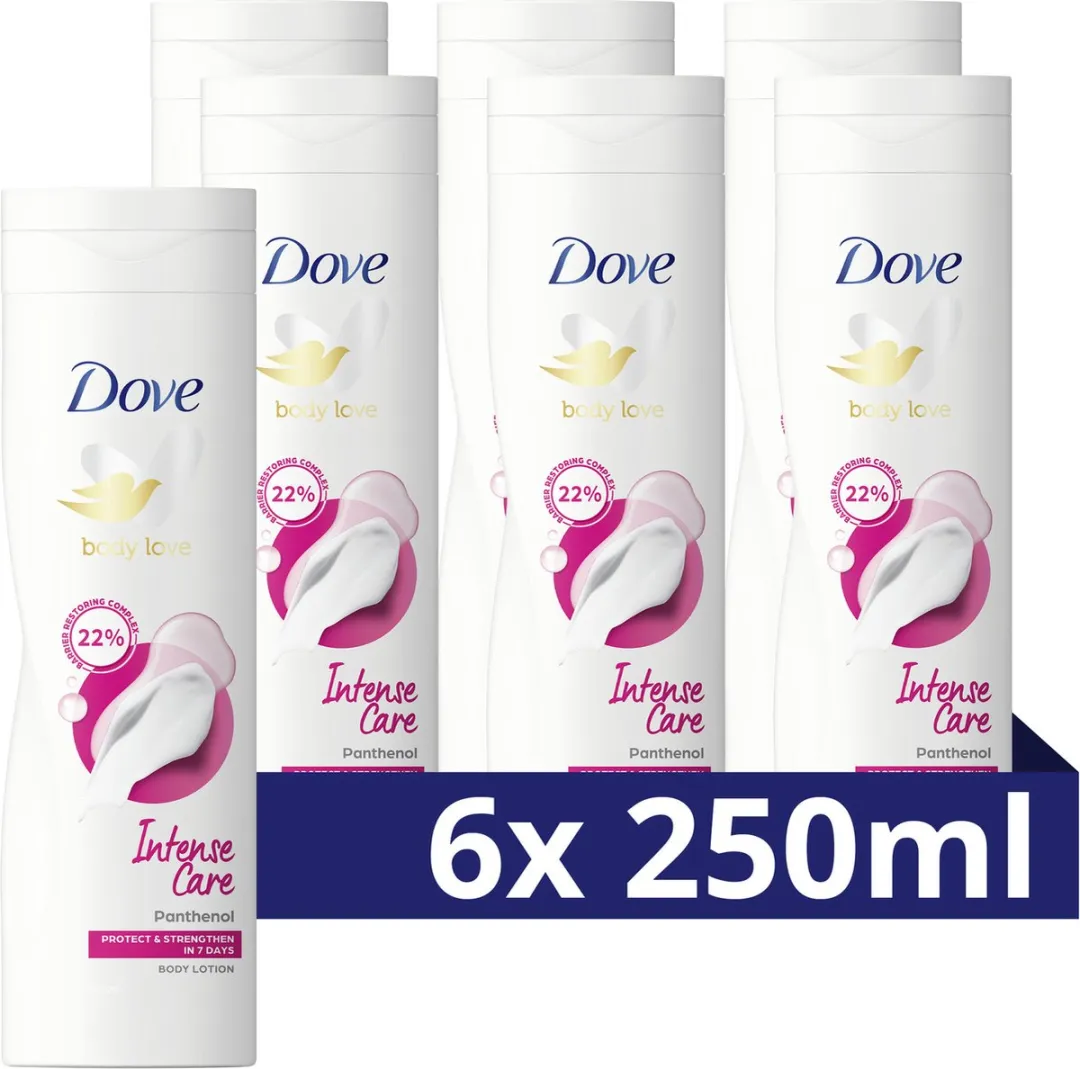 Dove Body Love Bodylotion - Intense Care - 250ml - 6 Stuks
