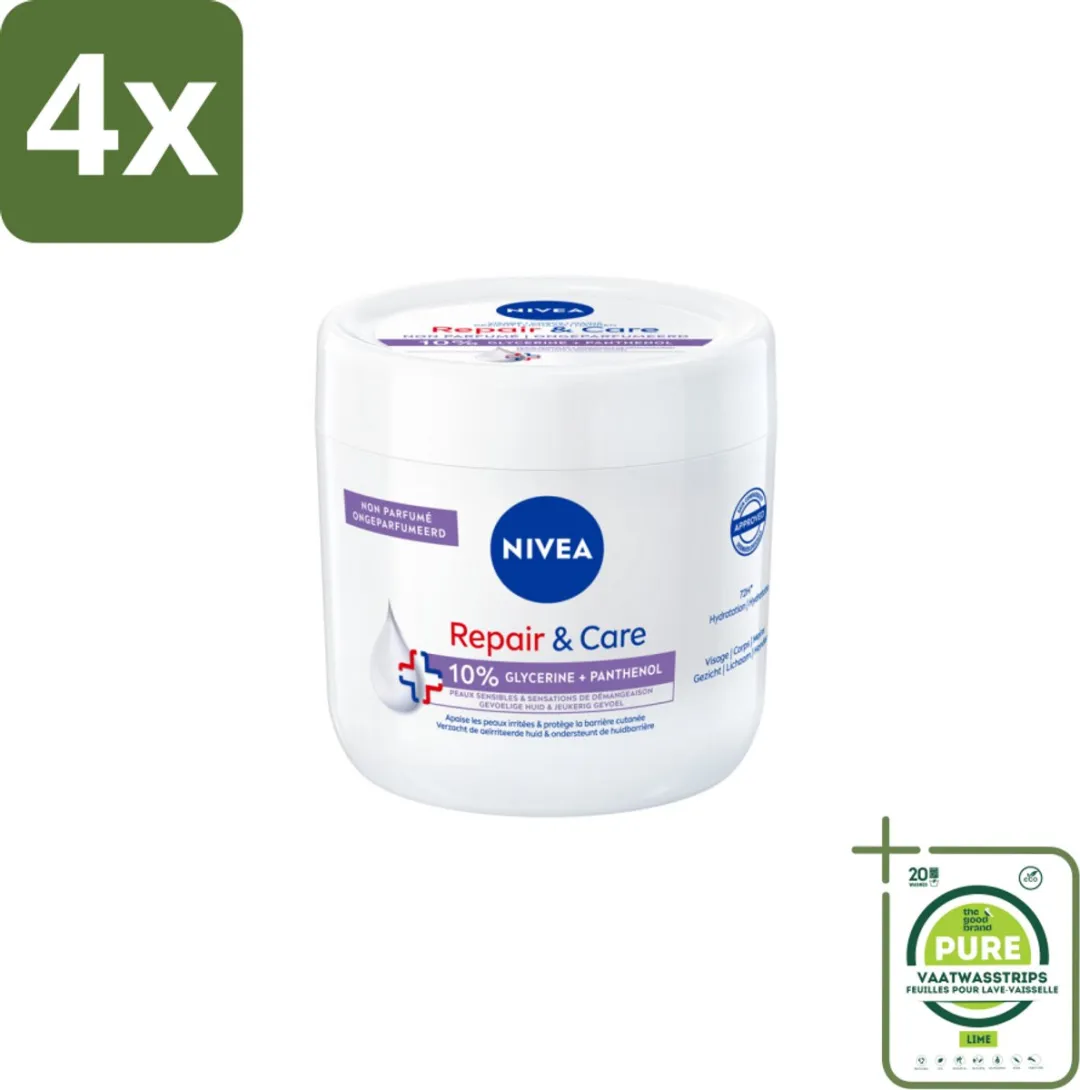 NIVEA Bodycrème Herstel & Verzorging Gevoelig 400ml