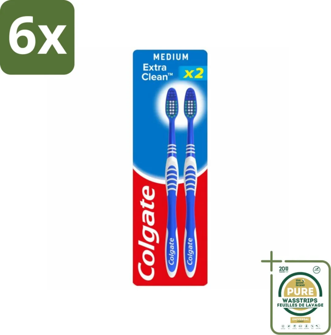 Colgate Extra Clean Duo Tandenborstels Medium