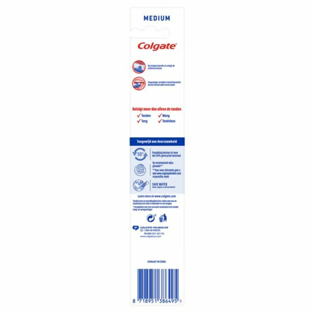 Colgate Extra Clean Duo Tandenborstels Medium - 6 Stuks