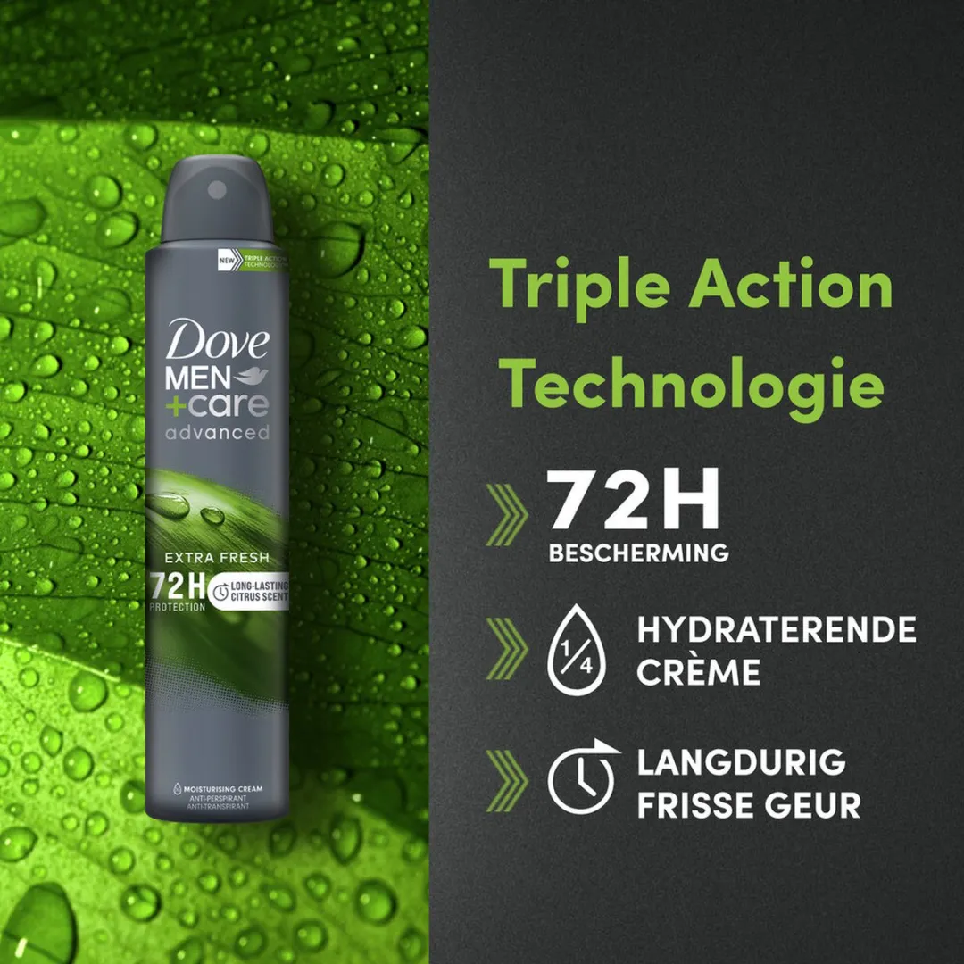 Dove Men+Care Extra Fresh Deodorant 200ml
