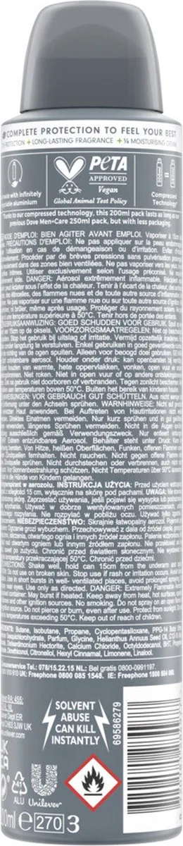 Dove Men+Care Extra Fresh Deodorant 200ml