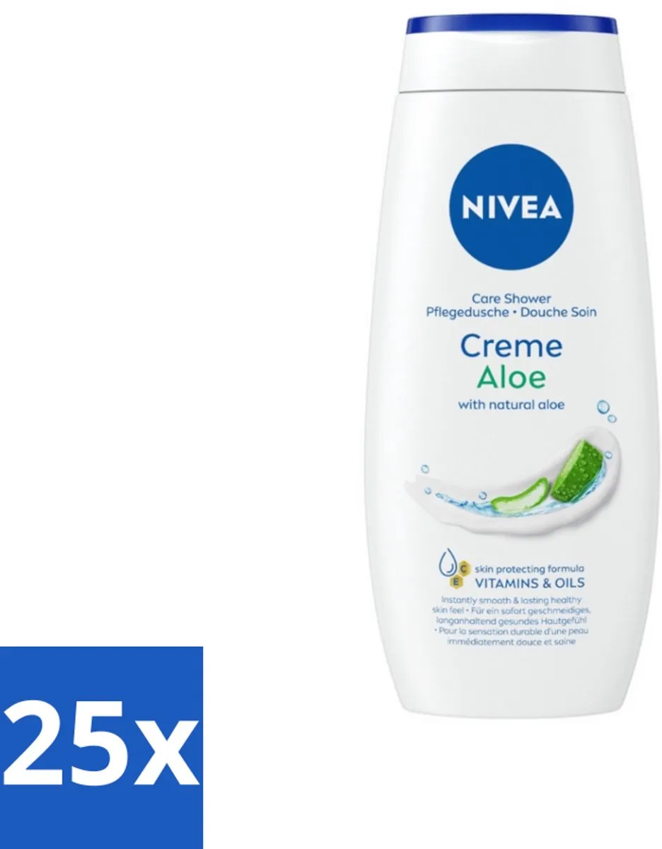 NIVEA Douchecrème Aloë 250ml - 25 Stuks
