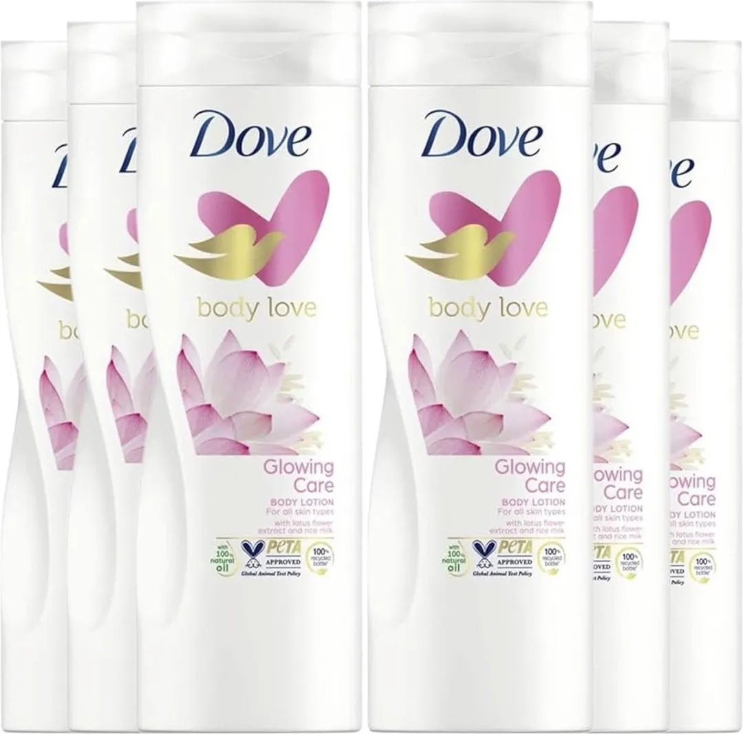 Dove Body Love Glowing Care Bodylotion - 6x400ml