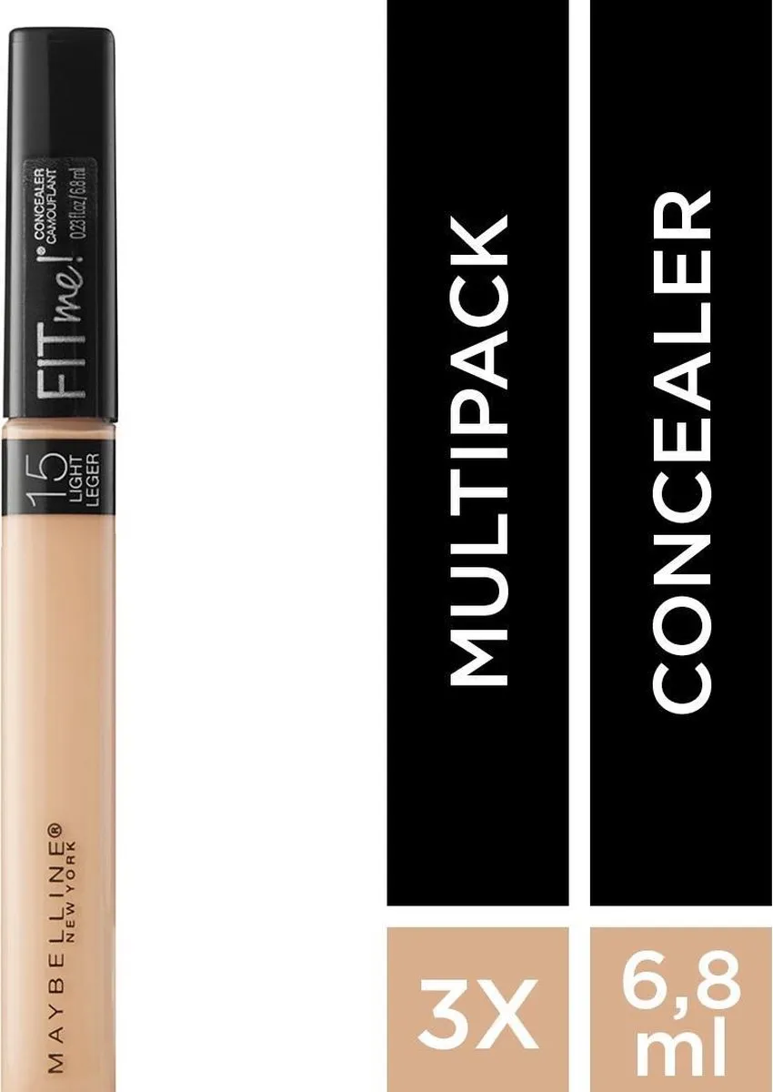 Maybelline Fit Me Concealer Light Medium - 3x6,8ml