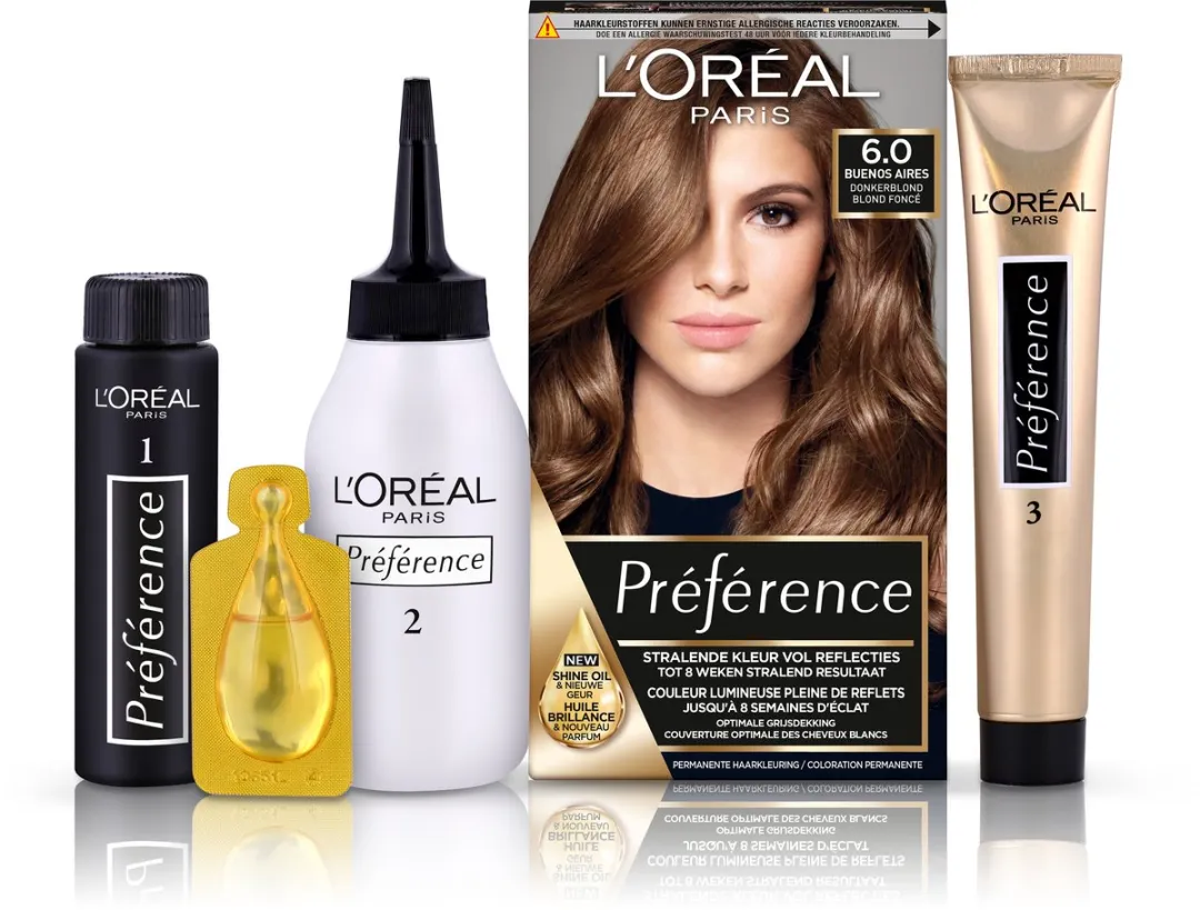 L'Oréal Paris Préférence 6 Donkerblond Haarverf 996ml