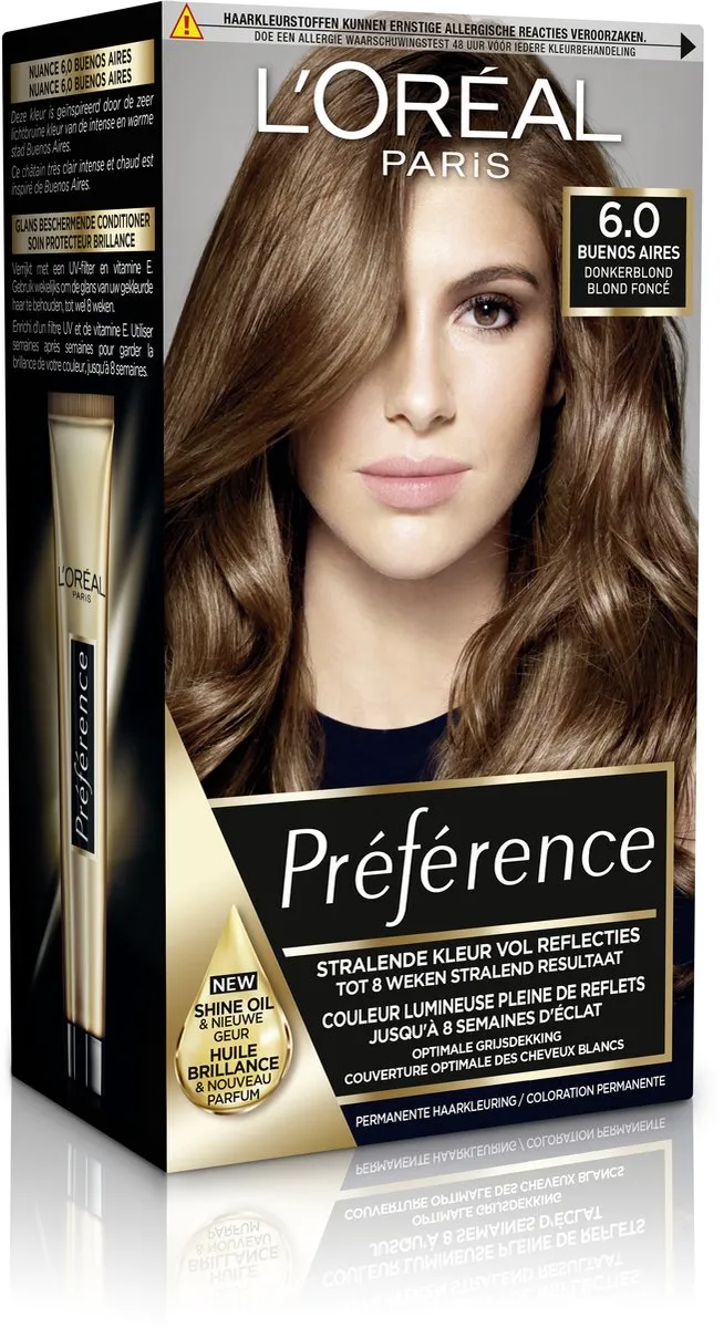 L'Oréal Paris Préférence 6 Donkerblond Haarverf 996ml - afbeelding 6 van 6