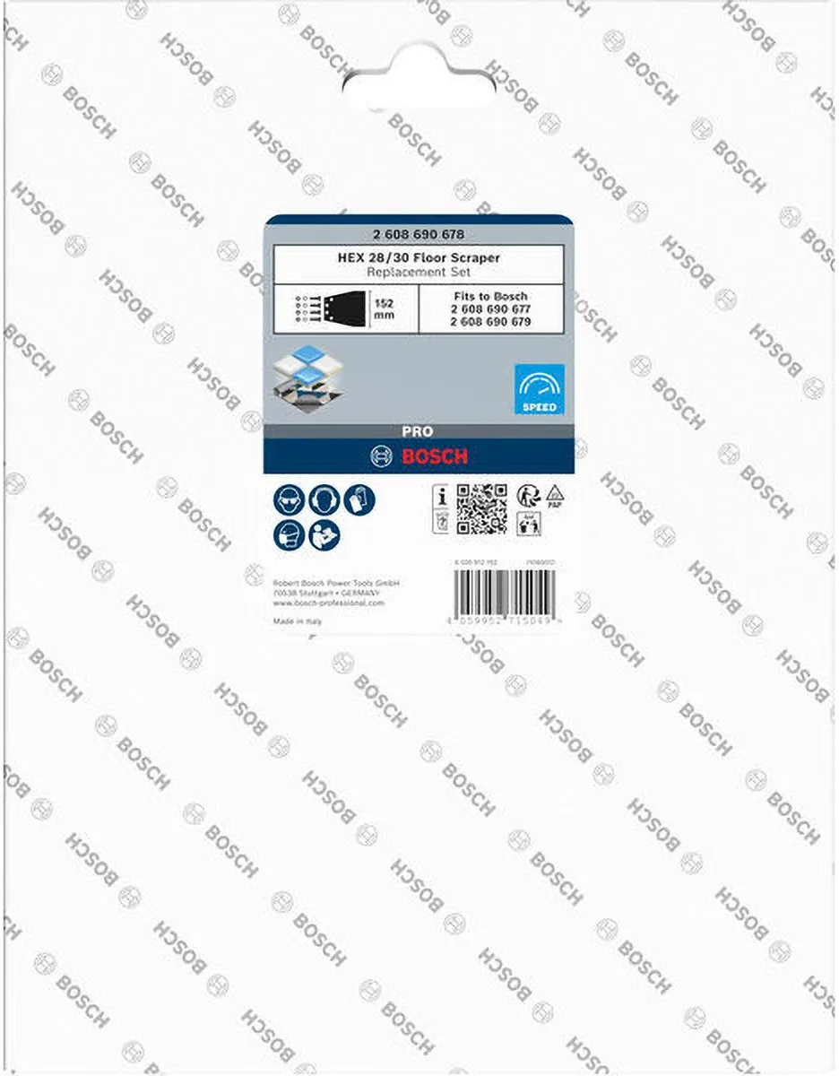 Bosch PRO HEX 28/30 Onderdelen Set - Vloerschraper