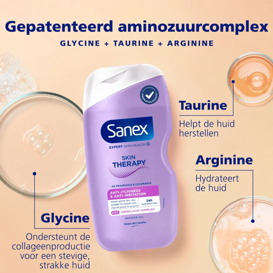 Sanex Skin Therapy Douchegel Anti-Irritatie 450ml - 3 Stuks