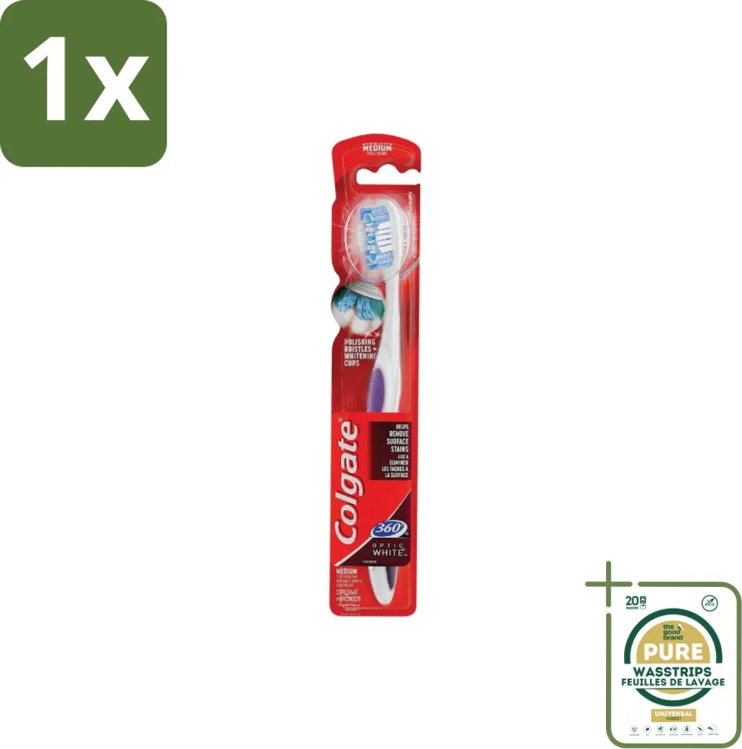 Colgate 360 Optic White Medium Tandenborstel