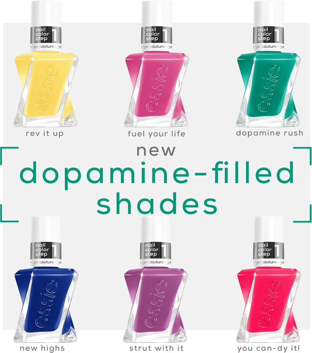 essie gel couture by essie 561 strut with it nagellak - gellak zonder UV-lamp - tot wel 15 dagen glanzend - paars - 13,5ml