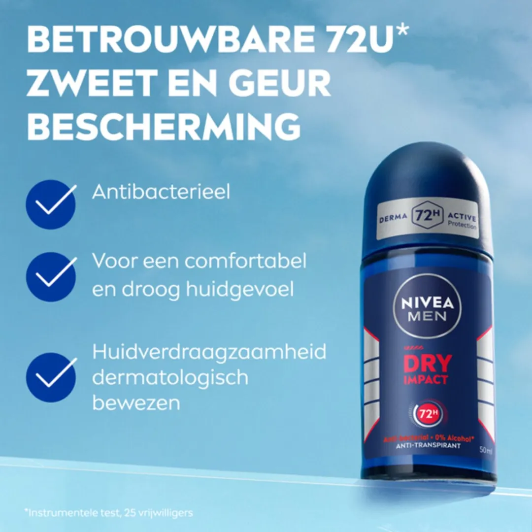 NIVEA Men Deodorant Roller Dry Impact 50ml