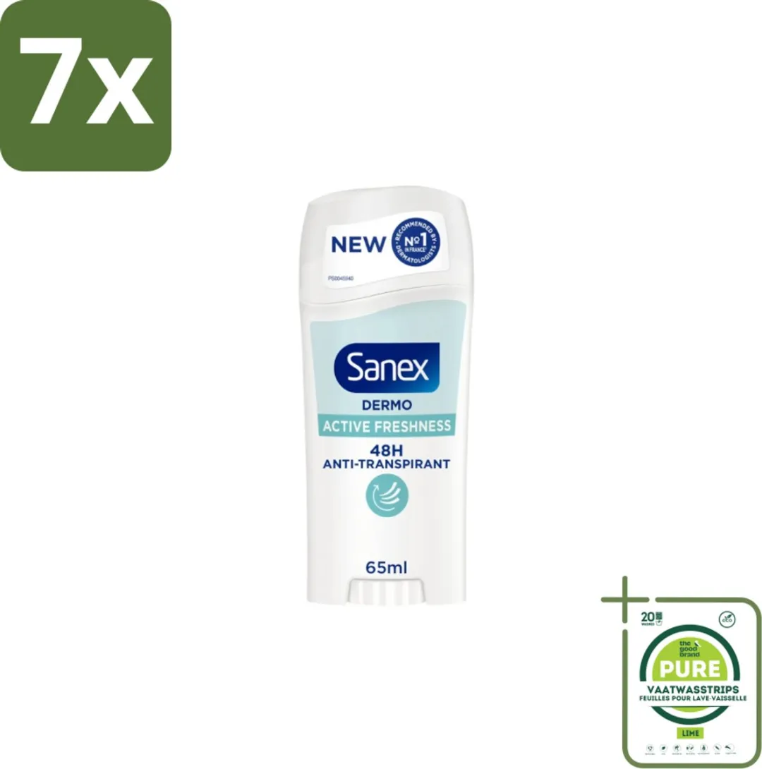 Sanex Dermo Active Freshness Deodorantstick 455ml - 7 Stuks