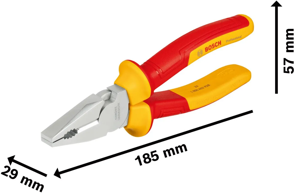 Bosch Professional VDE Combinatietang 180mm - Geel/Rood