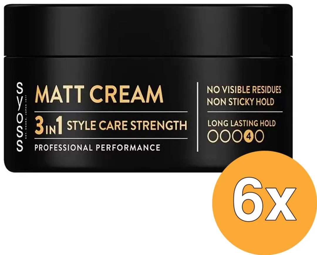 SYOSS Matt Styling Cream 6x100ml