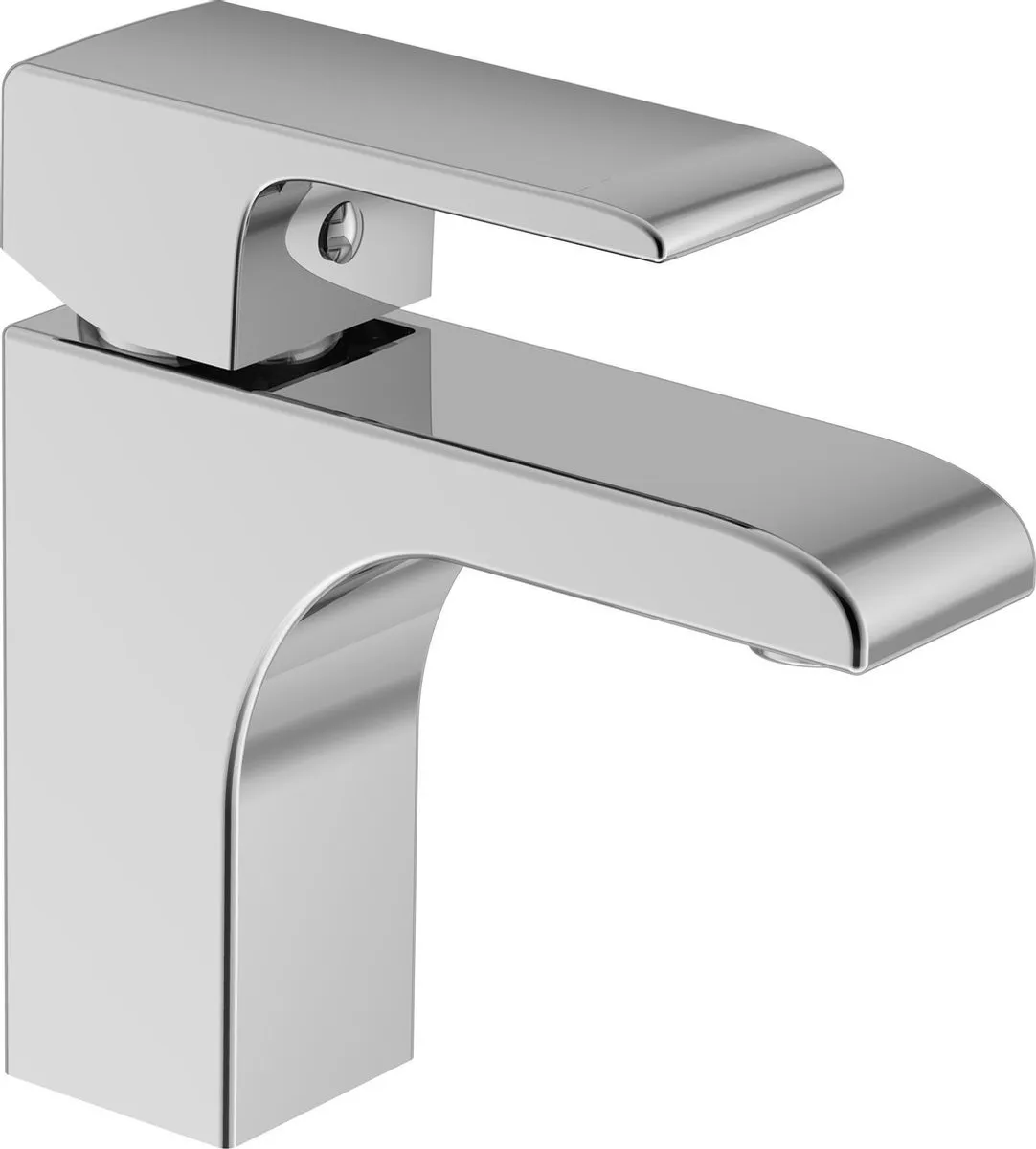 AquaVive wastafelmengkraan Ootsa laag chroom